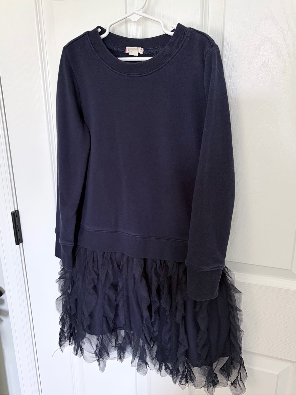 Crewcuts Girls Navy Tulle Mixy Dress size 8